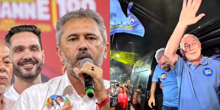 Elmano inaugura comitê e Ciro faz campanha na Praia de Iracema