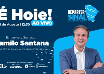 É hoje: Entrevista ao vivo com Camilo Santana no Repórter Sinal