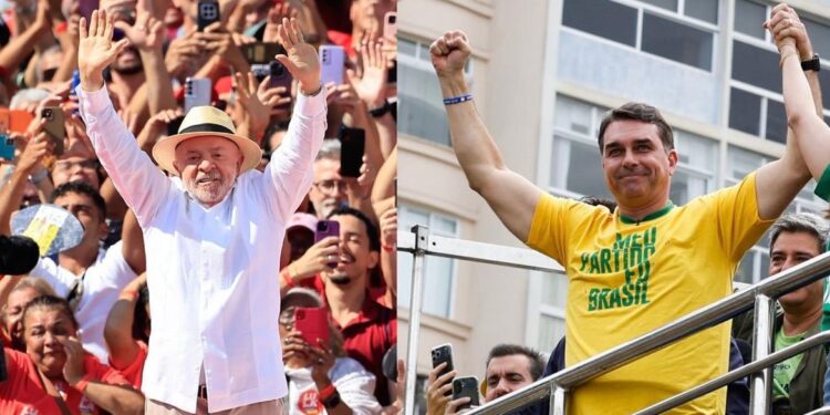 Lula e Flávio Bolsonaro mantêm empate técnico no 2º turno, com 47% a 44%