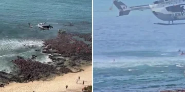 Polícia captura suspeito dentro do mar em Fortaleza